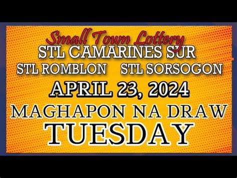 STL Sorsogon Result Today .